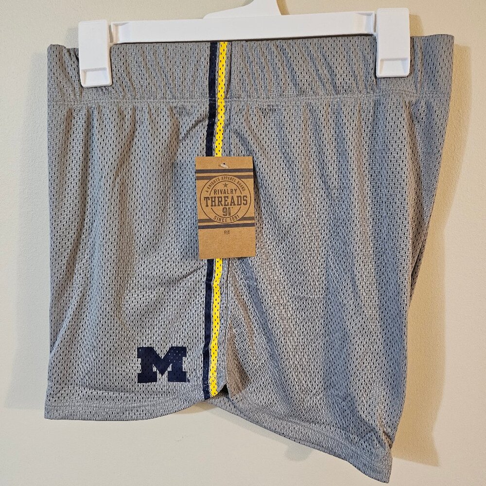 Rivalry Threads 91 Boy's Michigan Athletic Shorts - XL 16/18